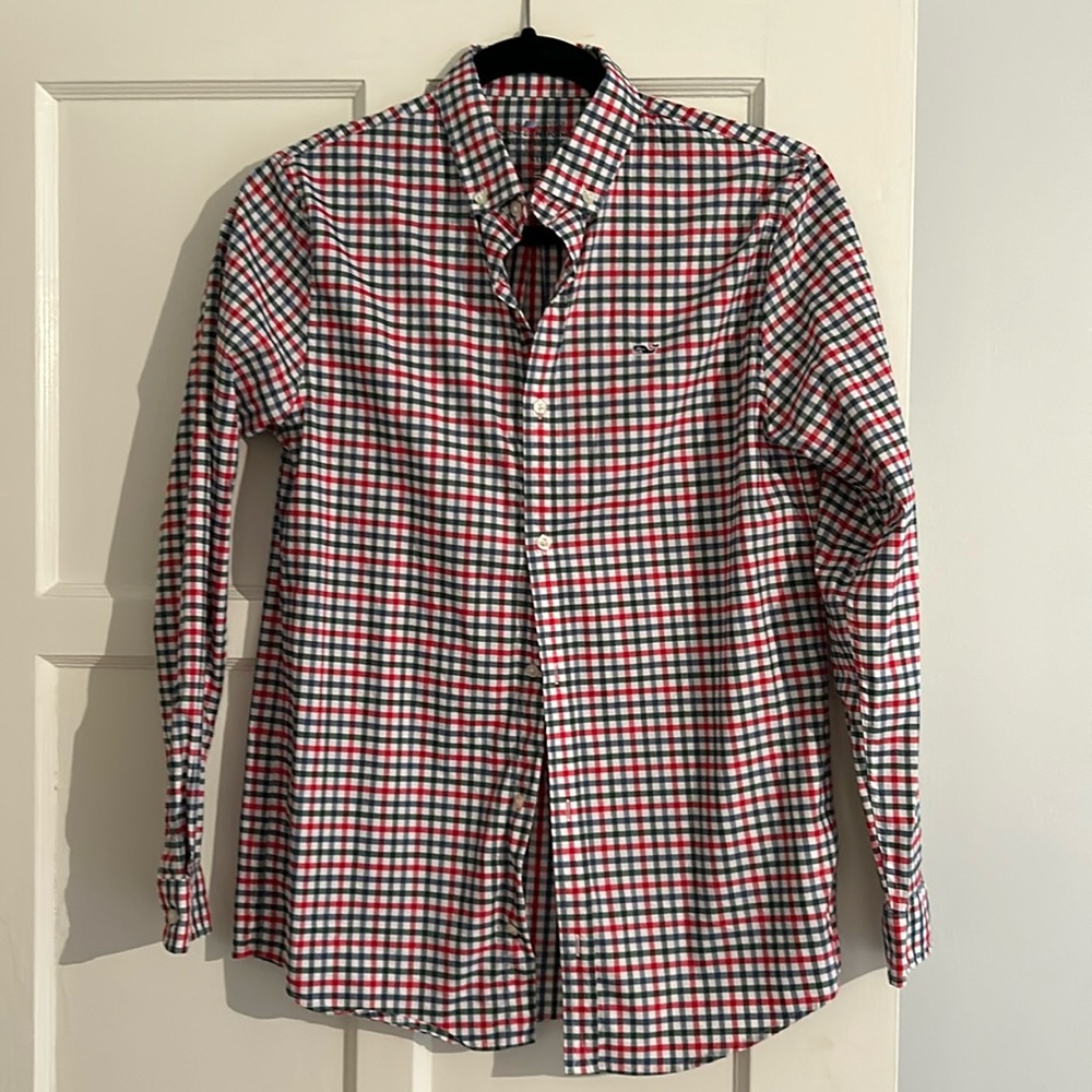 Vineyard vines, performance, boys, dress shirt. Size L.